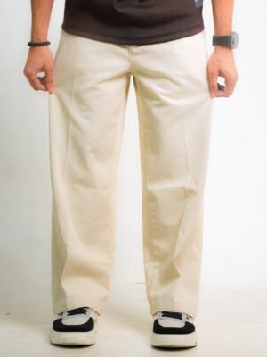STRAIGHT BAGGY LIGHT CREAM