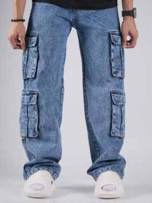 Blue Denim Acid Wash